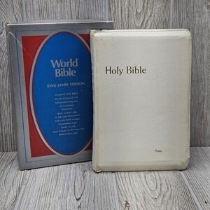 Holy Bible King James Version Red Letter Edition Zippered Cover World Publishing